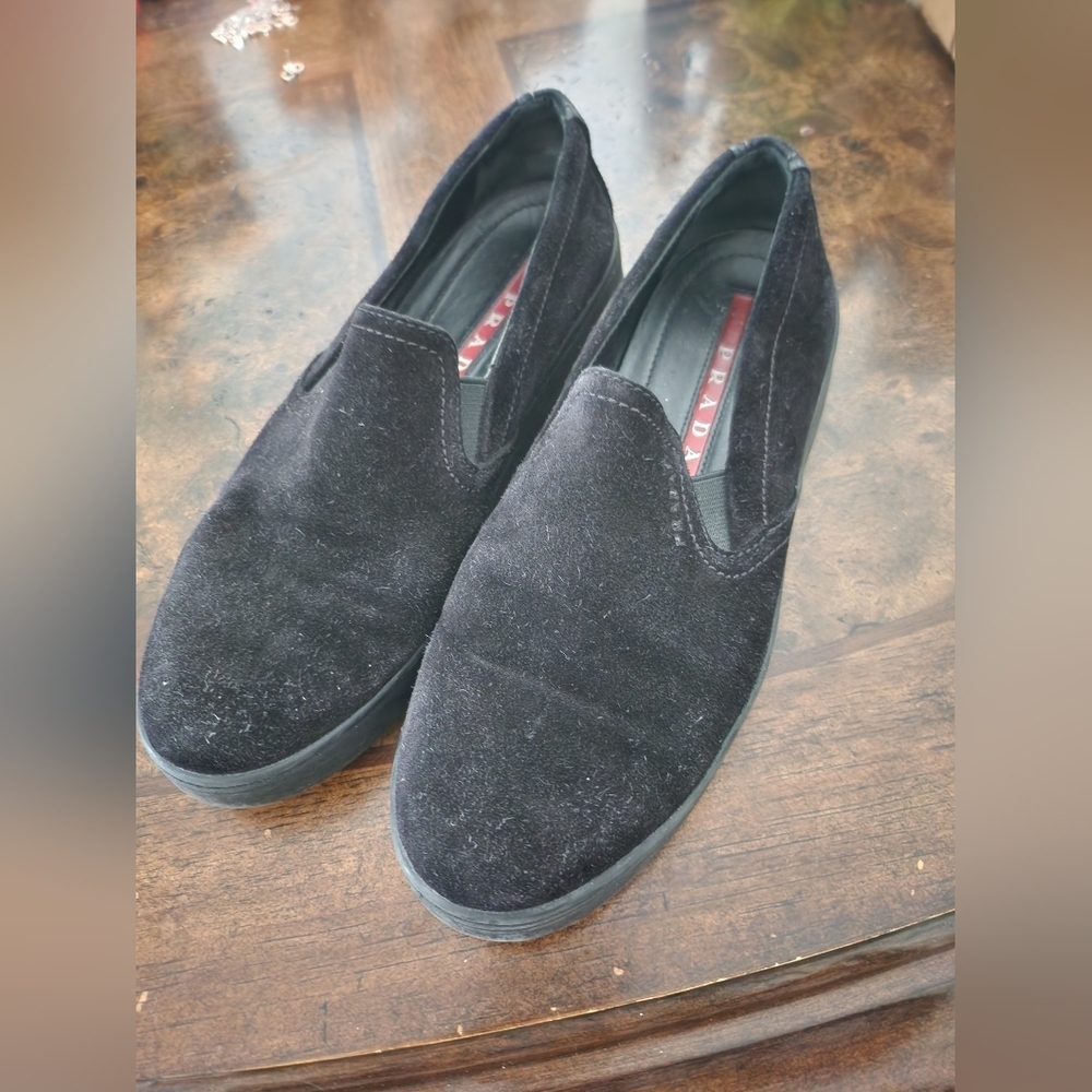 Prada Sport Suede Logo Low-cut Sneakers soze 36.5